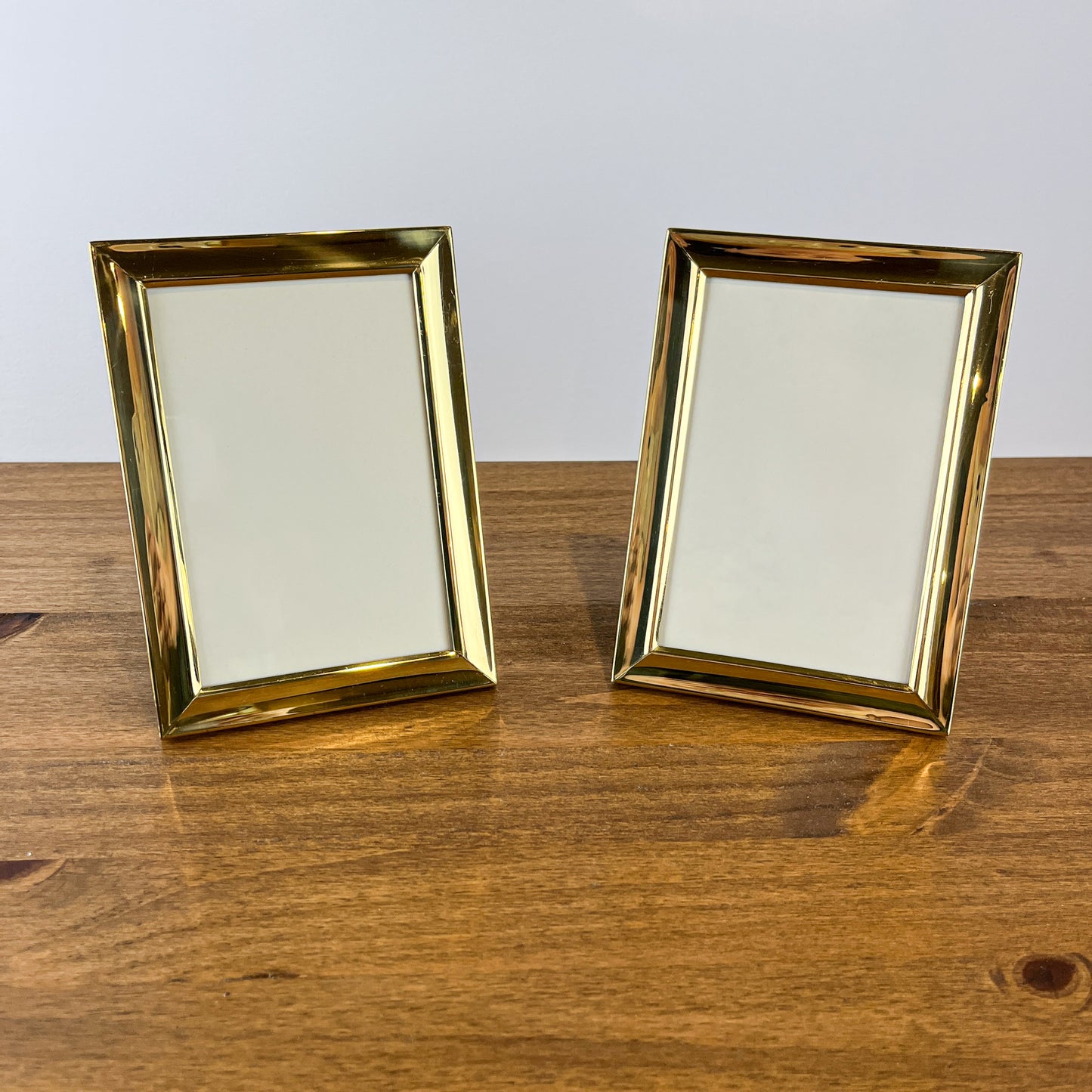 Solid Brass Frames - Set of 2 - 3.75 x 5.75