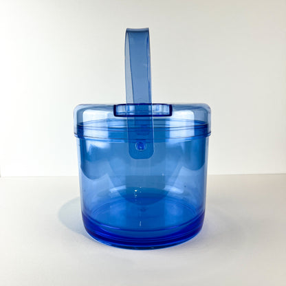 Clear Blue Ice Bucket