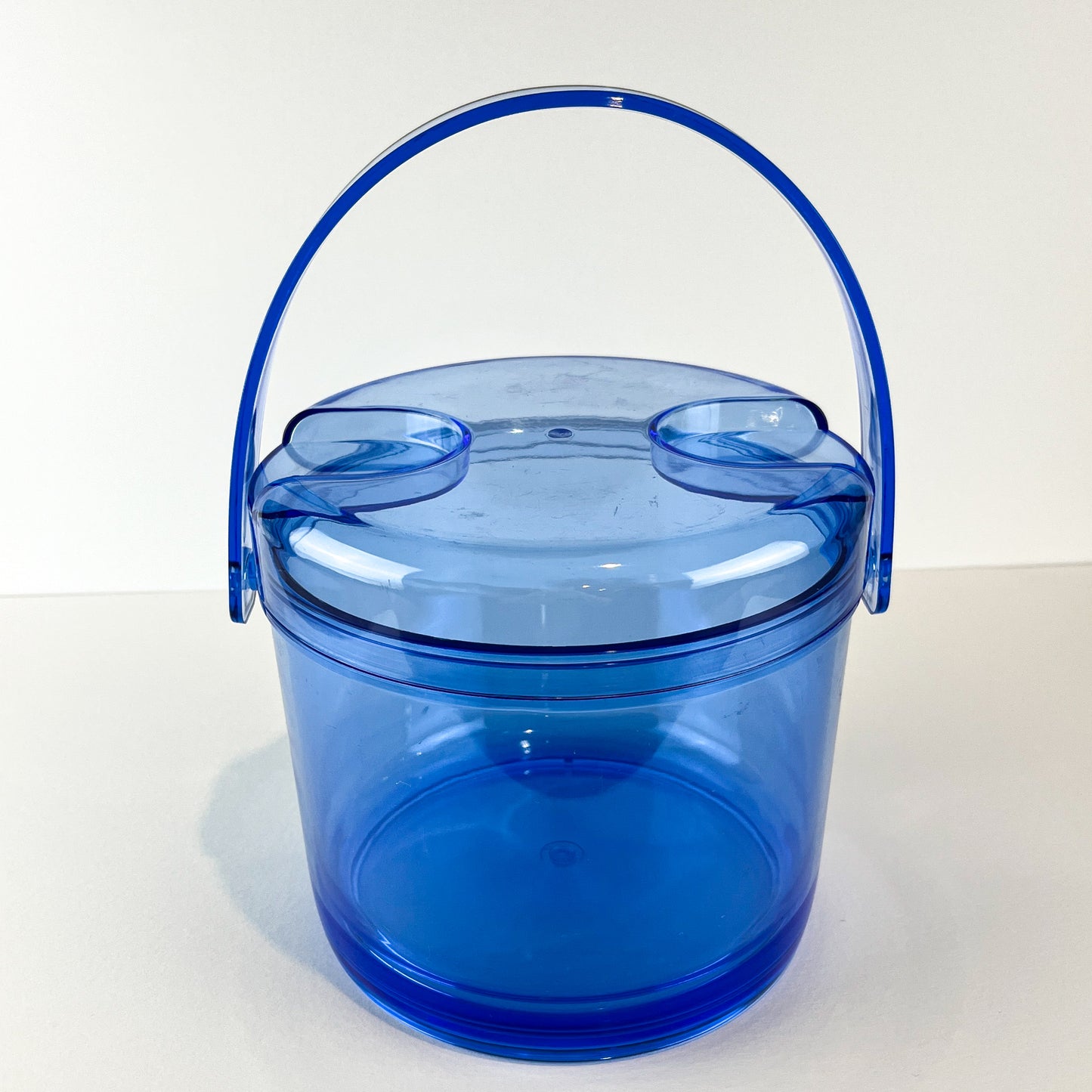 Clear Blue Ice Bucket