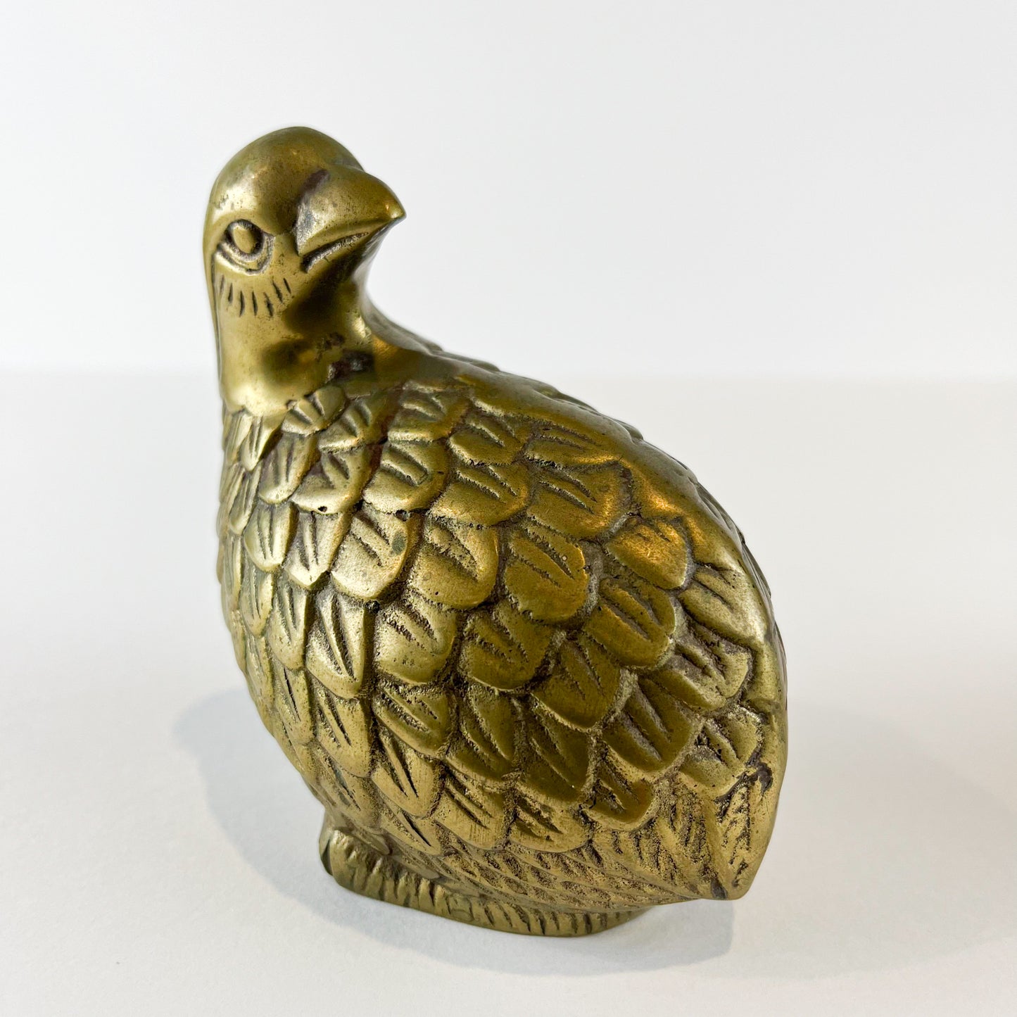 Brass Quail Bird Set