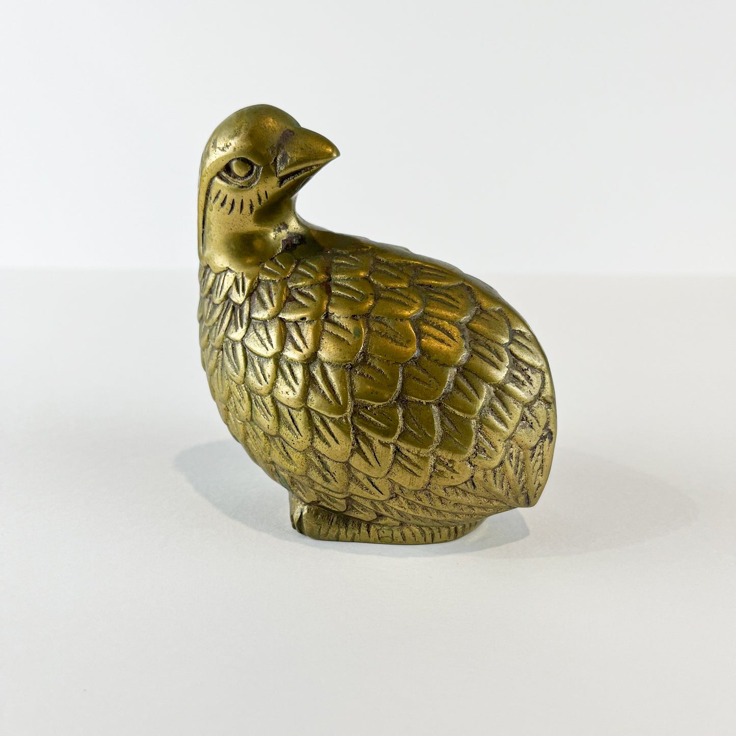 Brass Quail Bird Set