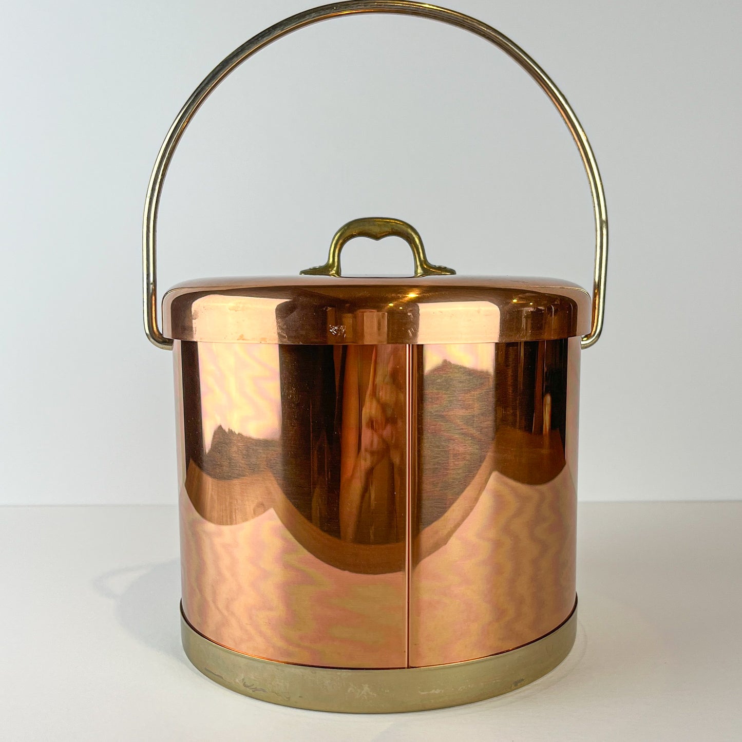 Dela Cuisine Copper and Brass Ice Bucket