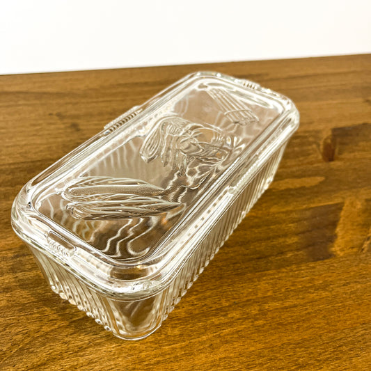 Federal Glass Refrigerator Box with Lid