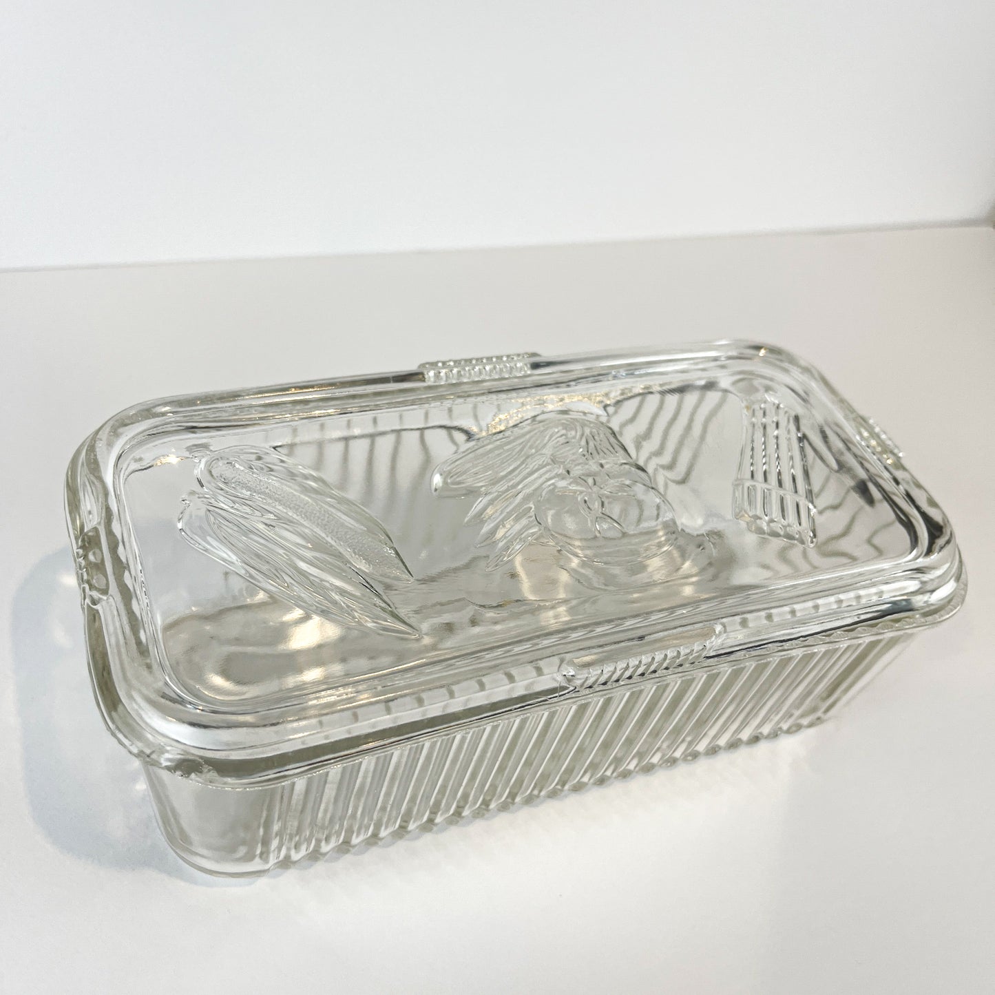 Federal Glass Refrigerator Box with Lid