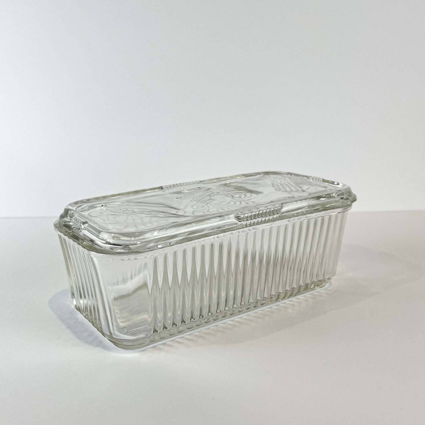 Federal Glass Refrigerator Box with Lid