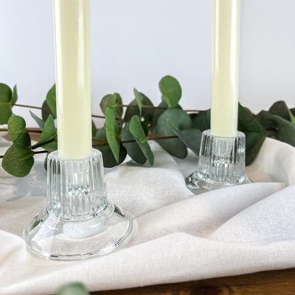 Crystal Candlestick Holder Set