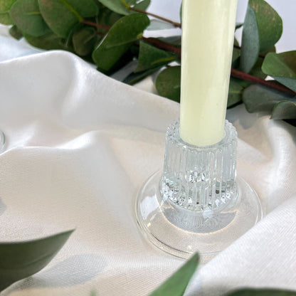 Crystal Candlestick Holder Set