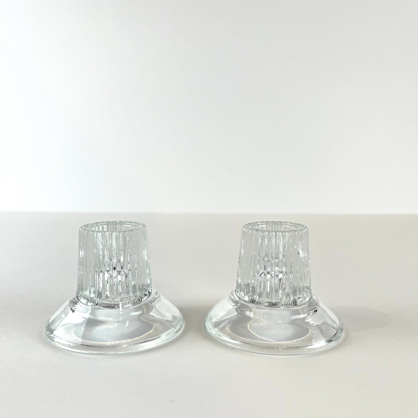 Crystal Candlestick Holder Set