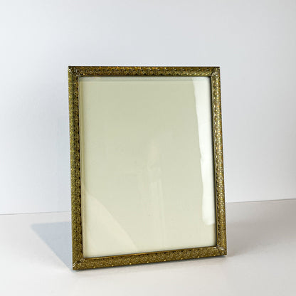 Textured Gold Tone Brass Frame - 7x9 in.