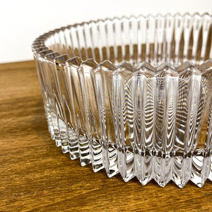 Mikasa Diamond Fire Cut Crystal Hostess Bowl - 8.5 inch