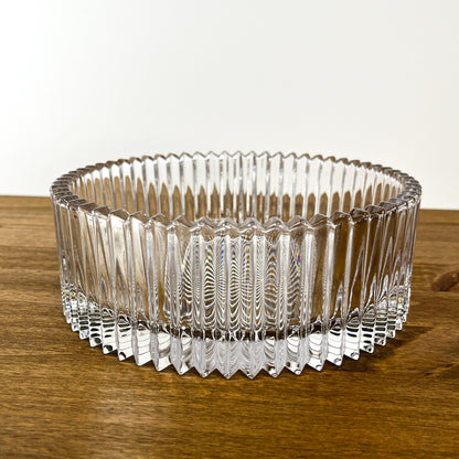 Mikasa Diamond Fire Cut Crystal Hostess Bowl - 8.5 inch