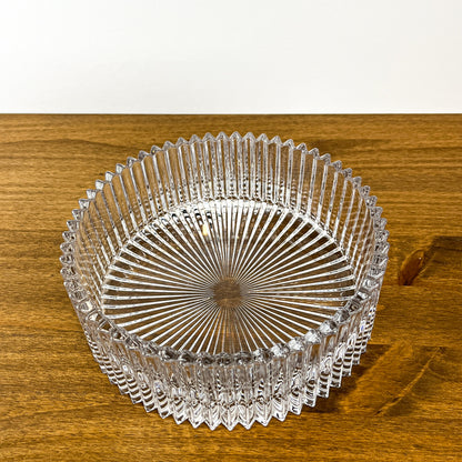 Mikasa Diamond Fire Cut Crystal Hostess Bowl - 8.5 inch