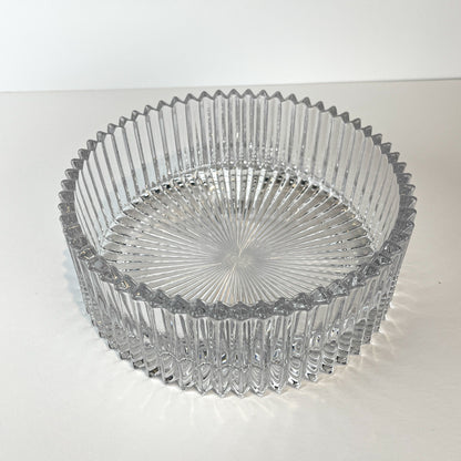 Mikasa Diamond Fire Cut Crystal Hostess Bowl - 8.5 inch