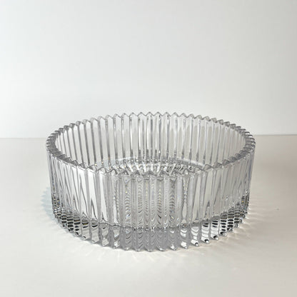 Mikasa Diamond Fire Cut Crystal Hostess Bowl - 8.5 inch