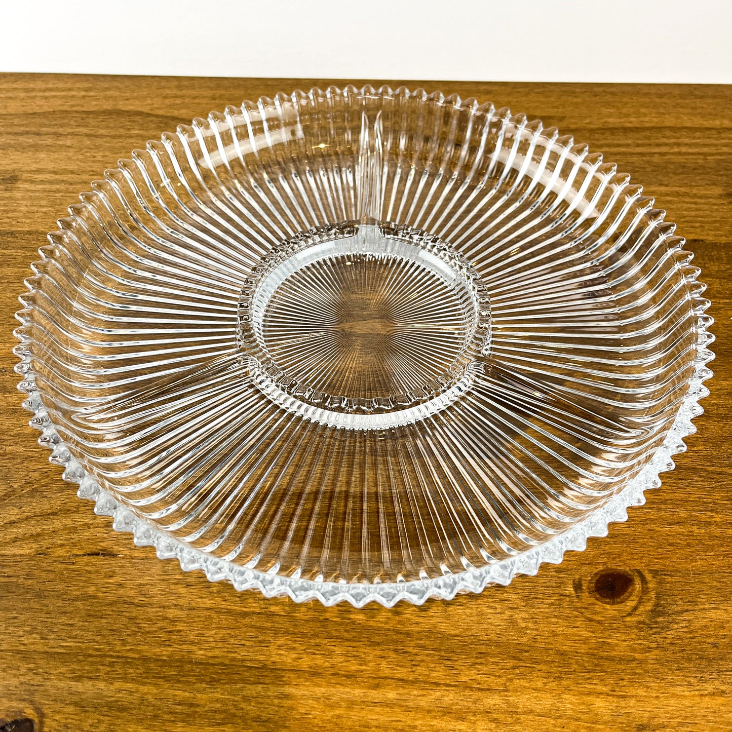 Mikasa Diamond Fire Cut Crystal Divided Relish Tray