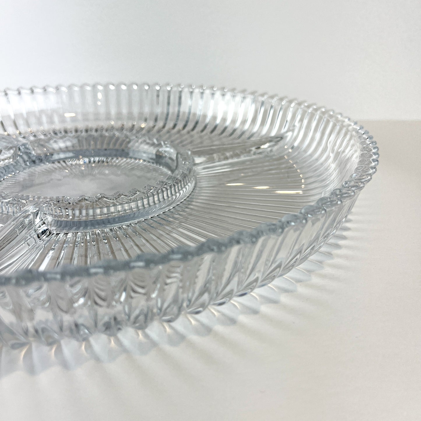 Mikasa Diamond Fire Cut Crystal Divided Relish Tray