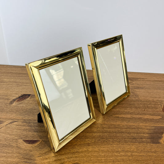 Solid Brass Frames - Set of 2 - 3.75 x 5.75