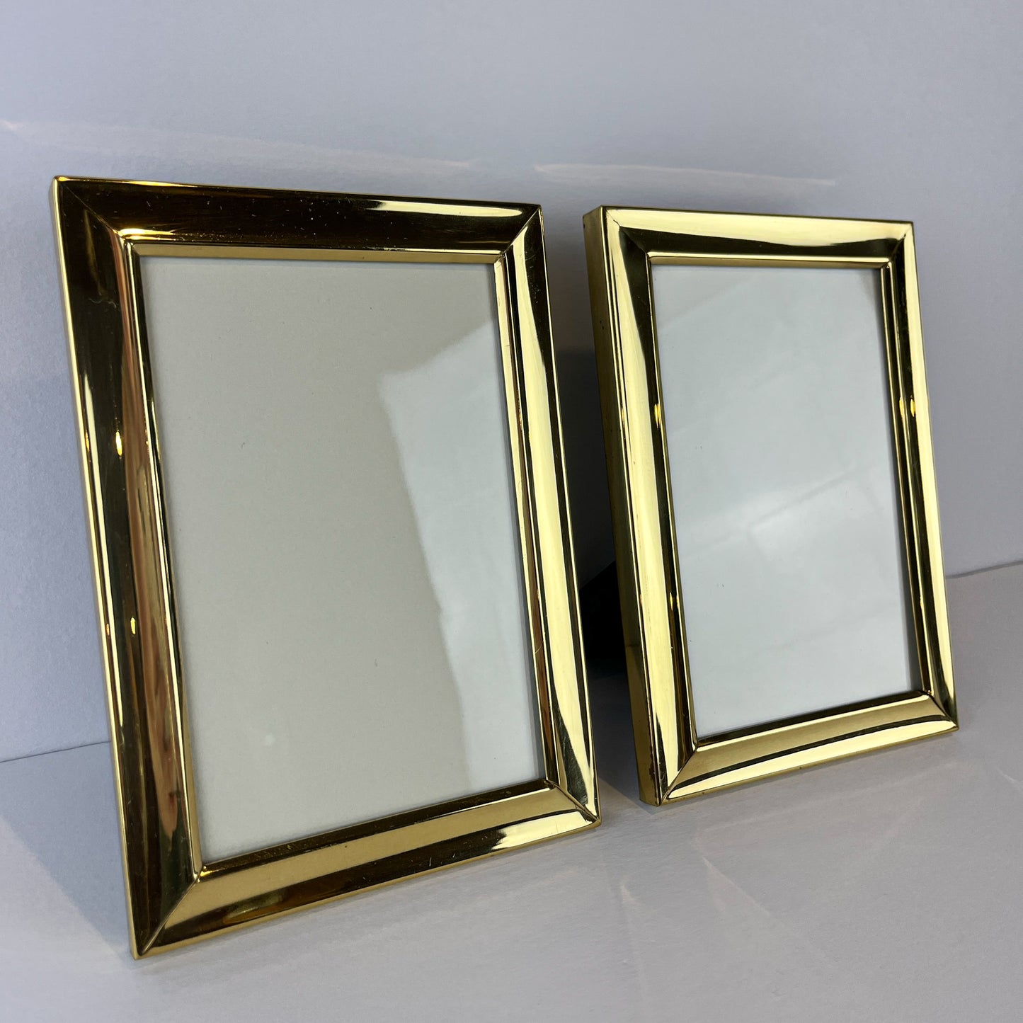 Solid Brass Frames - Set of 2 - 3.75 x 5.75