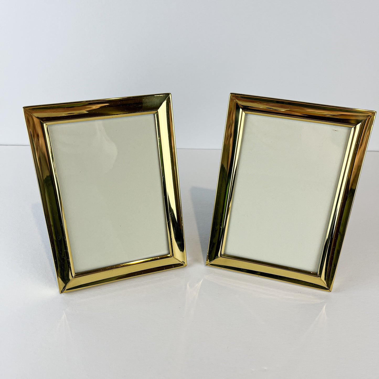 Solid Brass Frames - Set of 2 - 3.75 x 5.75